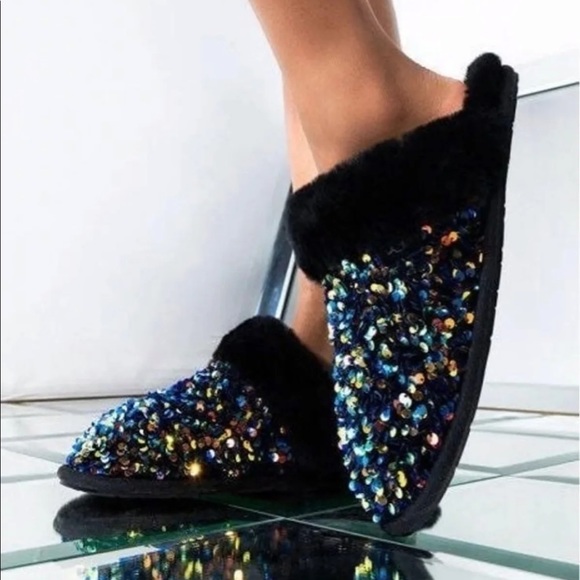 STELLAR SEQUIN BLACK IRIDESCENT ✨ SCUFFETTE - Picture 3 of 8